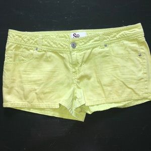 Neon Yellow Shorts